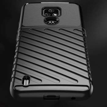 Thunder guminis dėklas - juodas (telefonui Motorola Moto E7 Thunder guminis dėklas - juodas (telefonui Motorola Moto E7